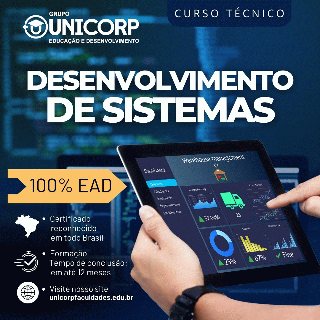 CURSO TÉCNICO EM DESENVOLVIMENTO DE SISTEMAS
