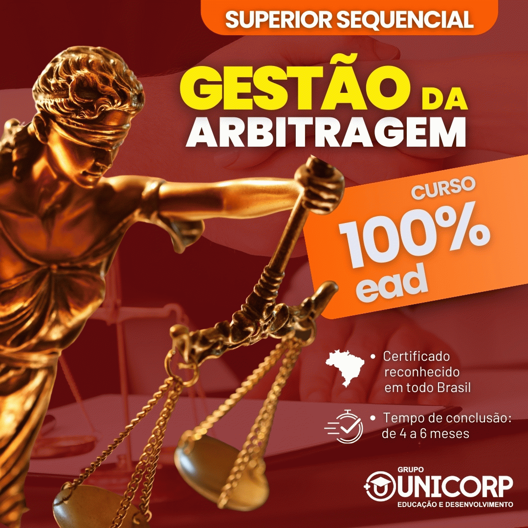 Curso Cursos Superiores Sequenciais Superiores Sequenciais SUPERIOR SEQUENCIAL EM GESTÃO DE ARBITRAGEM