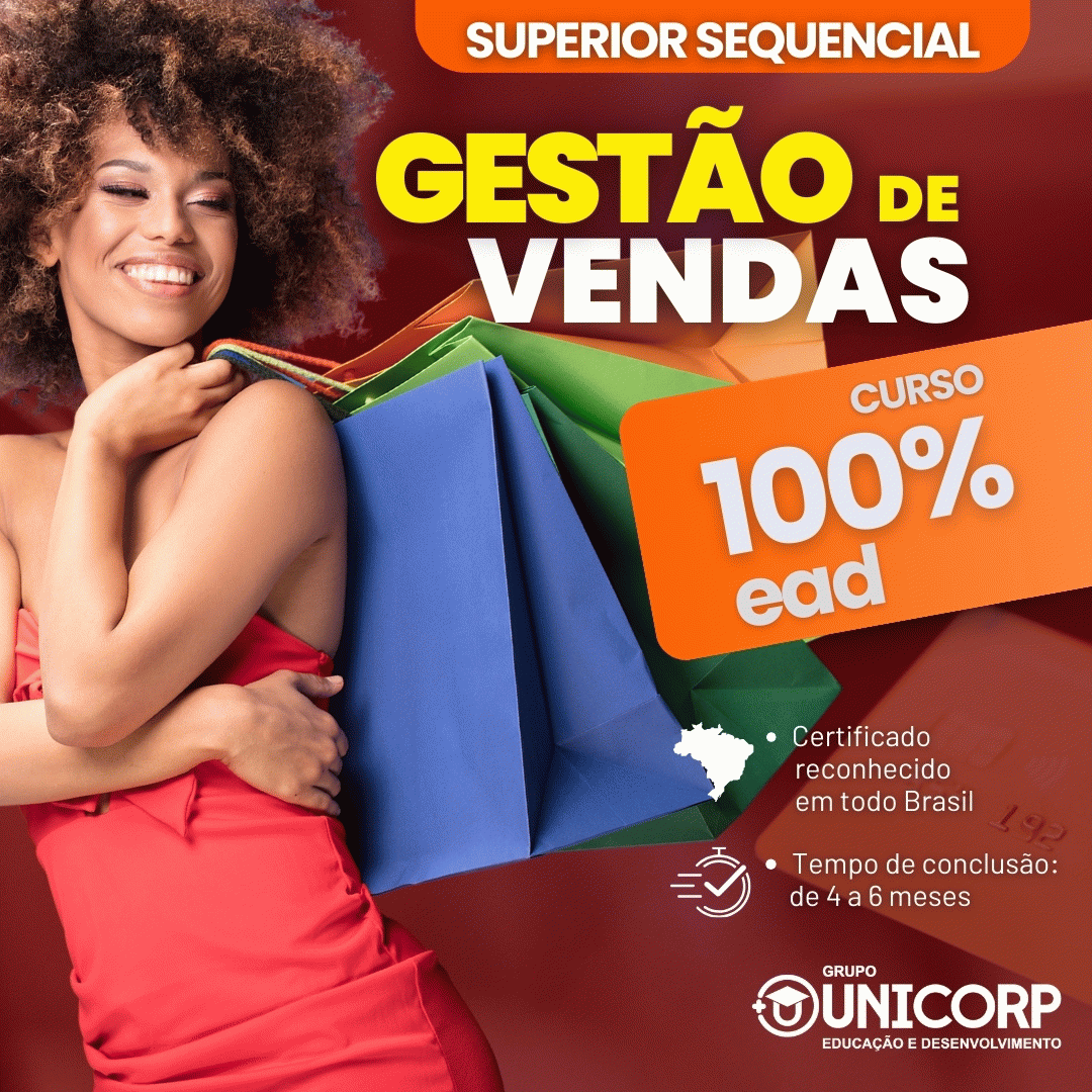 Curso Cursos Superiores Sequenciais Superiores Sequenciais SUPERIOR SEQUENCIAL EM GESTÃO DE VENDAS